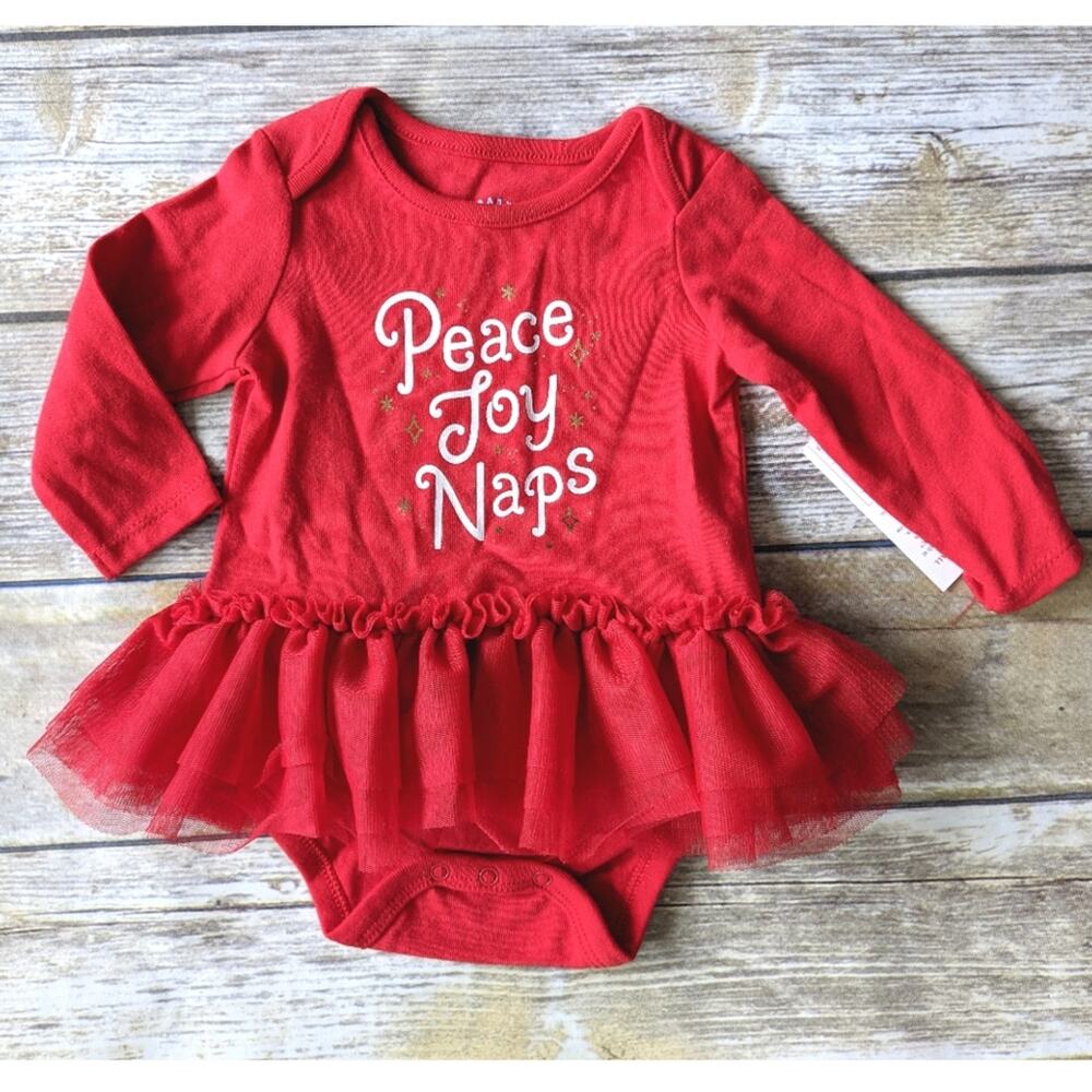 Holiday Tulle Tutu Onsie Newborn New